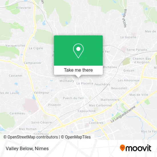 Valley Below map
