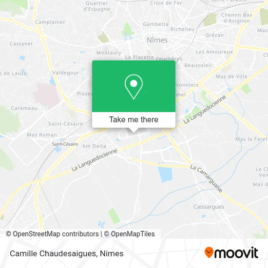 Camille Chaudesaigues map