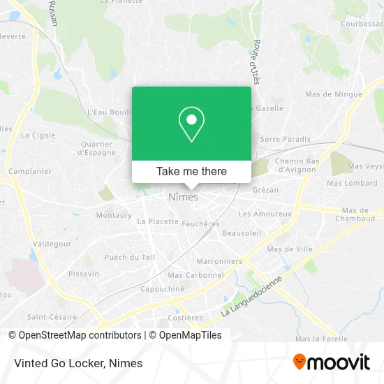 Vinted Go Locker map