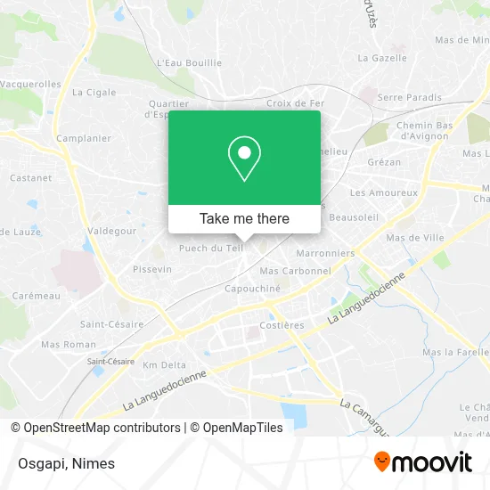 Osgapi map