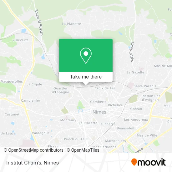 Institut Cham's map