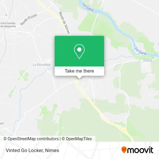 Vinted Go Locker map