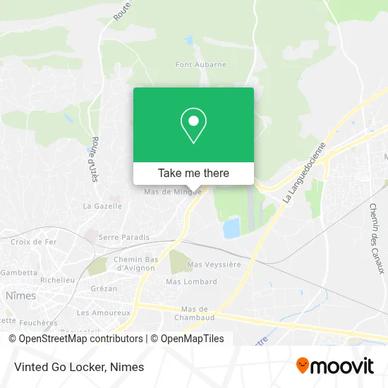 Vinted Go Locker map