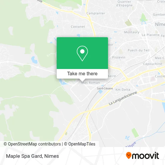 Maple Spa Gard map