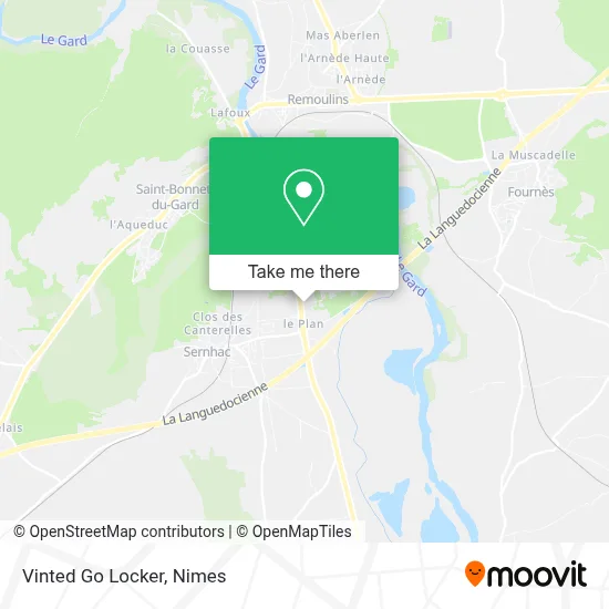 Vinted Go Locker map