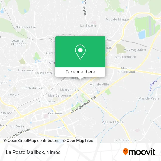 La Poste Mailbox map