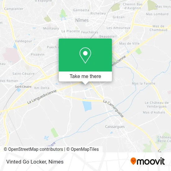 Vinted Go Locker map