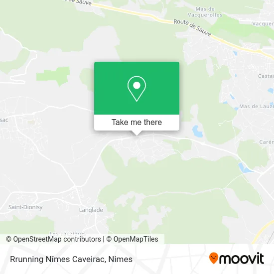 Rrunning Nîmes Caveirac map