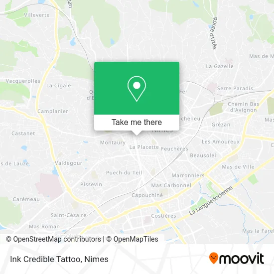 Ink Credible Tattoo map