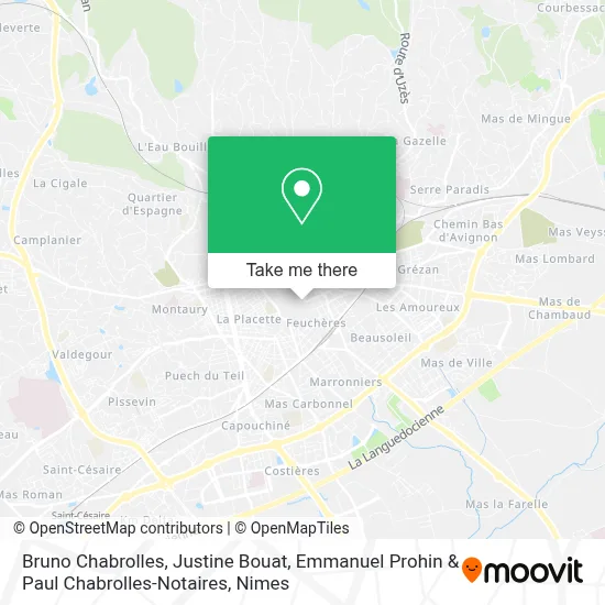 Bruno Chabrolles, Justine Bouat, Emmanuel Prohin & Paul Chabrolles-Notaires map