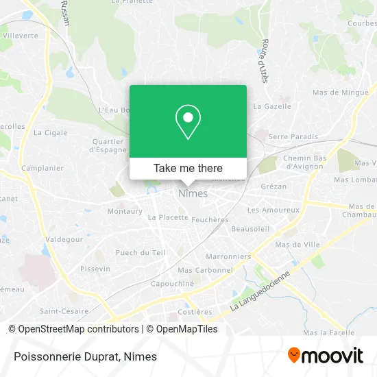 Poissonnerie Duprat map