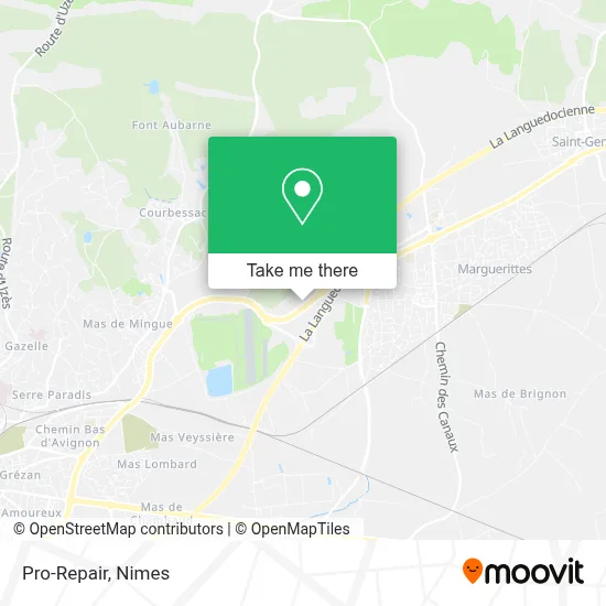 Pro-Repair map