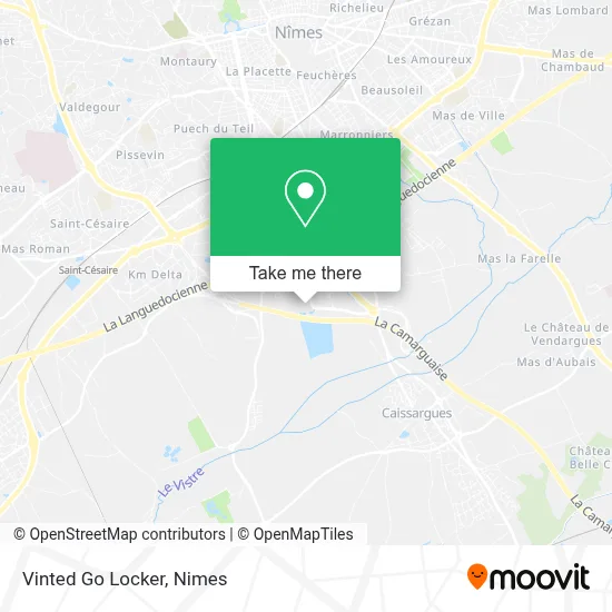 Vinted Go Locker map