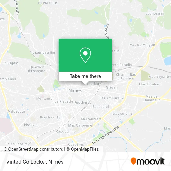 Vinted Go Locker map