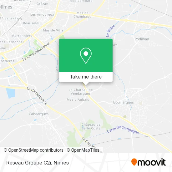 Réseau Groupe C2i map