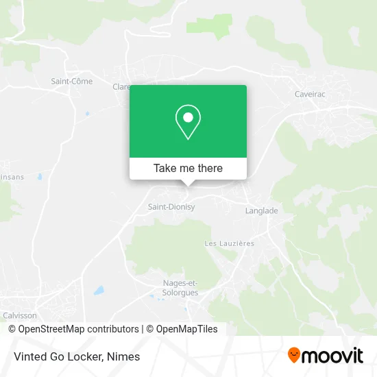 Vinted Go Locker map