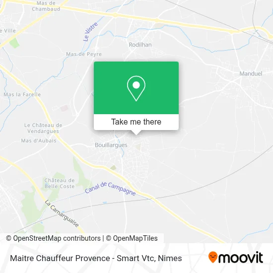 Maitre Chauffeur Provence - Smart Vtc map