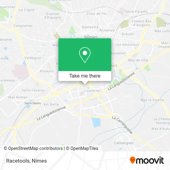 Racetools map