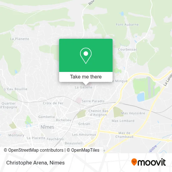 Christophe Arena map