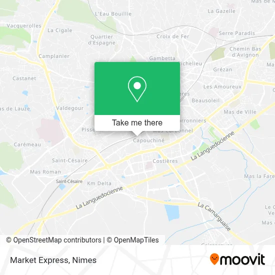 Market Express map