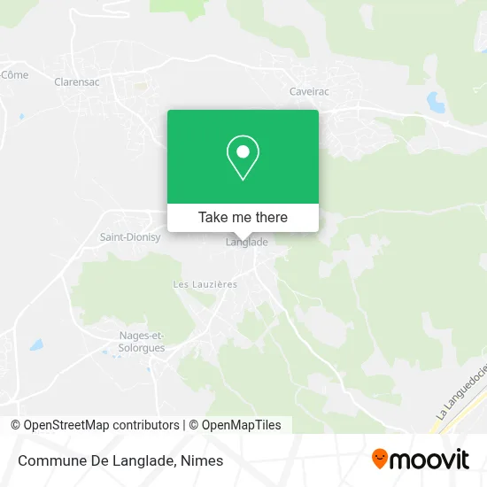 Commune De Langlade map