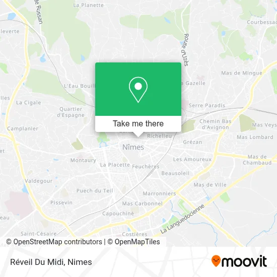 Réveil Du Midi map