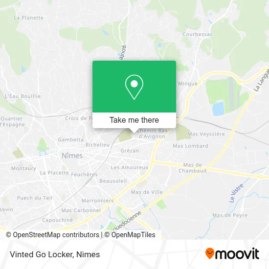 Vinted Go Locker map