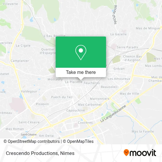 Crescendo Productions map