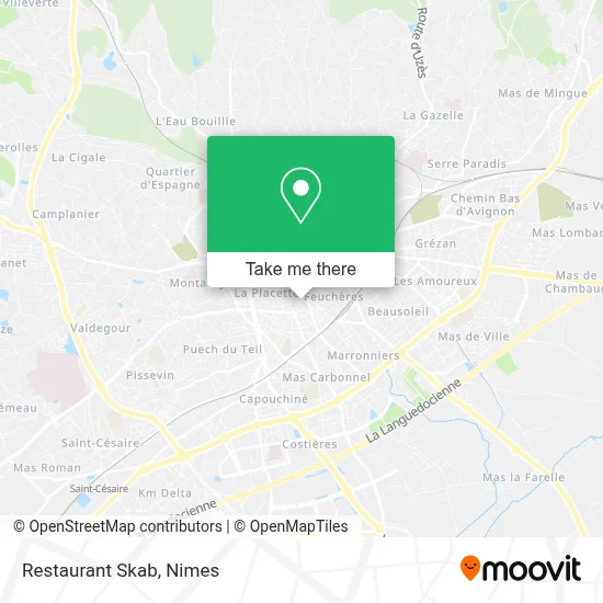 Restaurant Skab map