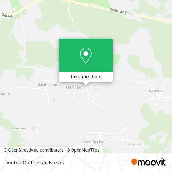 Vinted Go Locker map