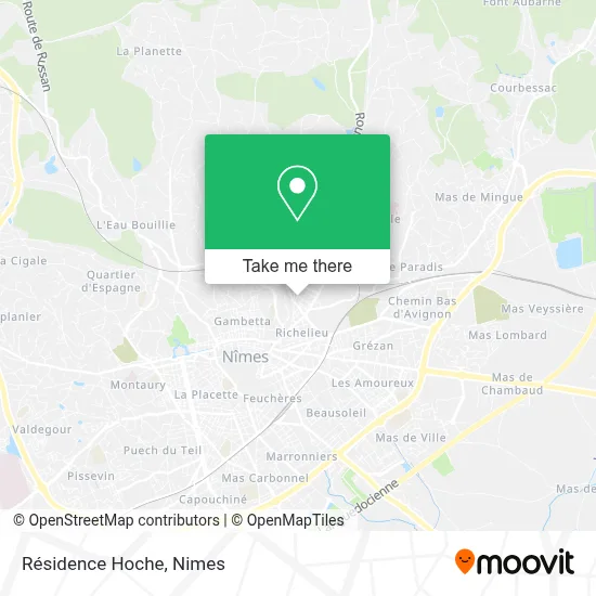 Résidence Hoche map