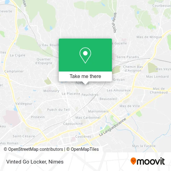 Vinted Go Locker map