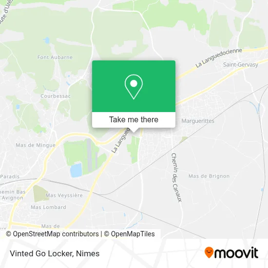Vinted Go Locker map