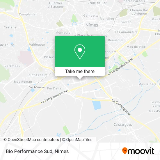 Bio Performance Sud map