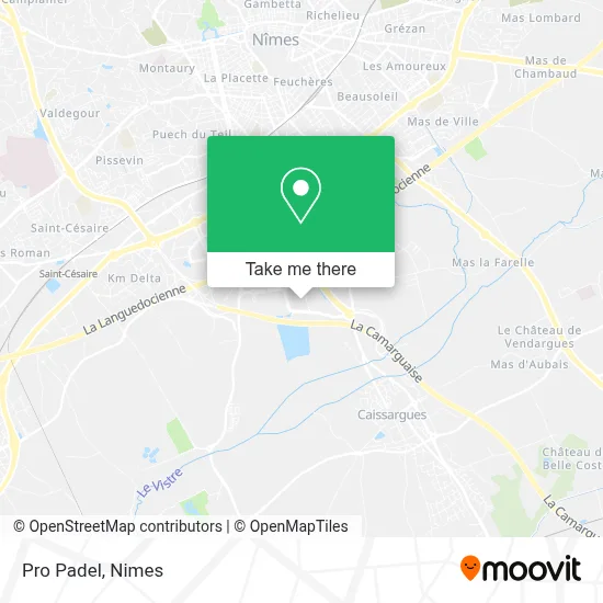 Pro Padel map