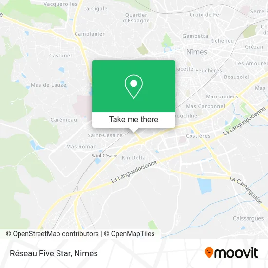 Réseau Five Star map