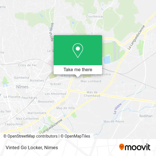 Vinted Go Locker map