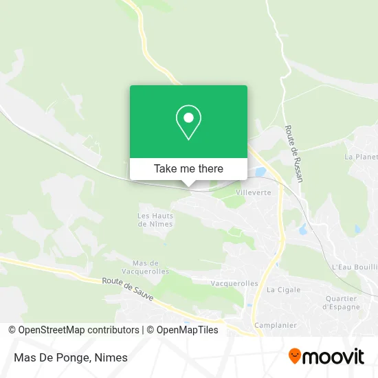 Mas De Ponge map