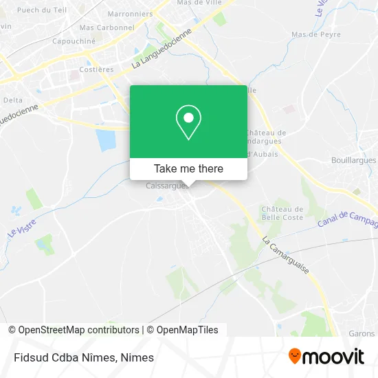 Fidsud Cdba Nîmes map