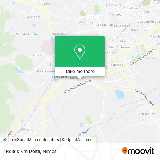 Relais Km Delta map