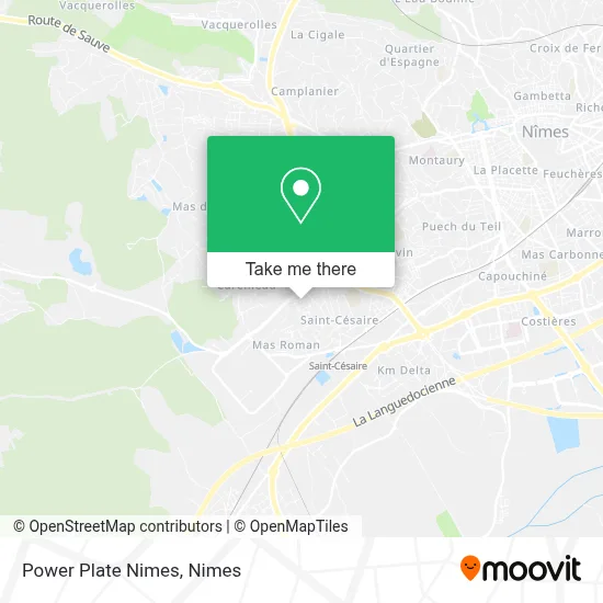 Power Plate Nimes map