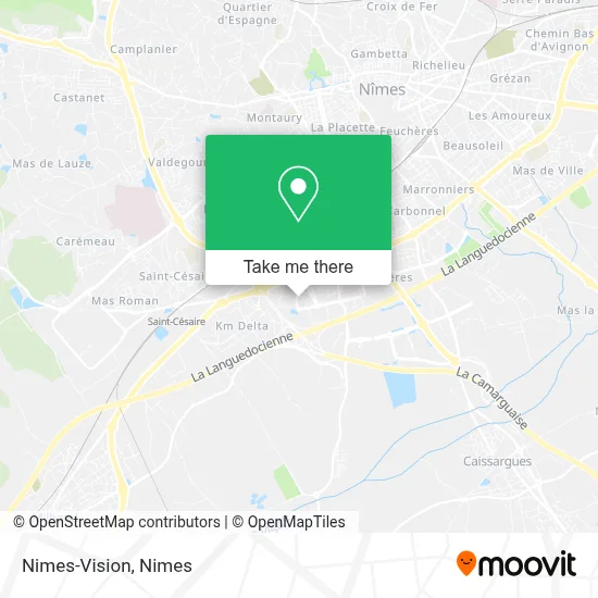 Nimes-Vision map