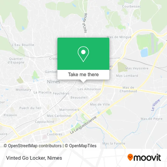 Vinted Go Locker map