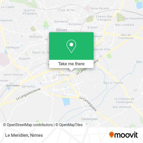Le Meridien map