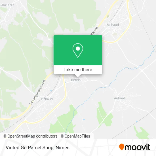 Vinted Go Parcel Shop map
