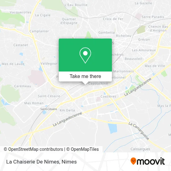 La Chaiserie De Nimes map