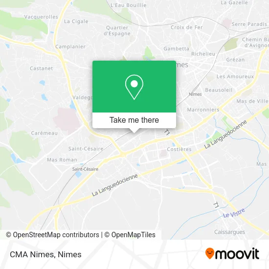 CMA Nimes map