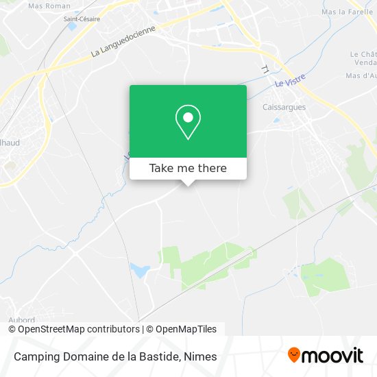 Mapa Camping Domaine de la Bastide