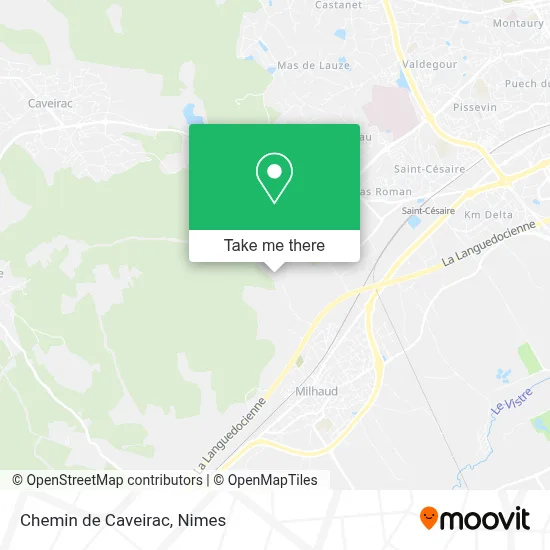Chemin de Caveirac map