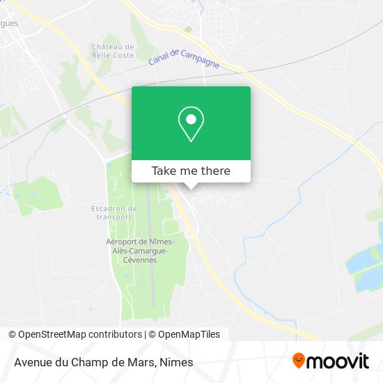Mapa Avenue du Champ de Mars